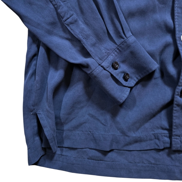 Tommy Bahama Mens Button Down Front 100% Silk Camp Shirt long sleeve XL Blue - Picture 2 of 4